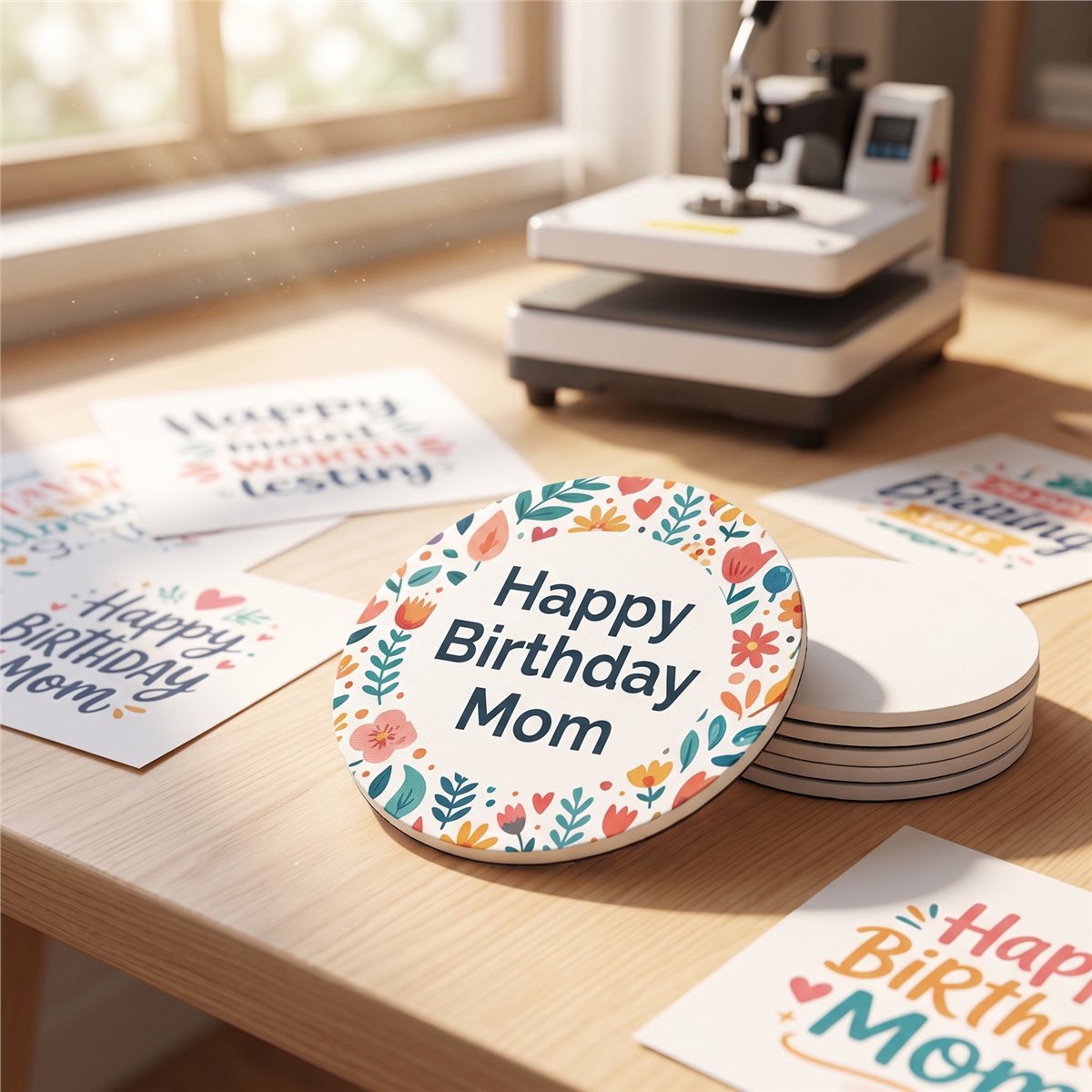 【ABFS】80PC Sublimation Blank C - Coaster Sublimation Blank ulasan dan harga