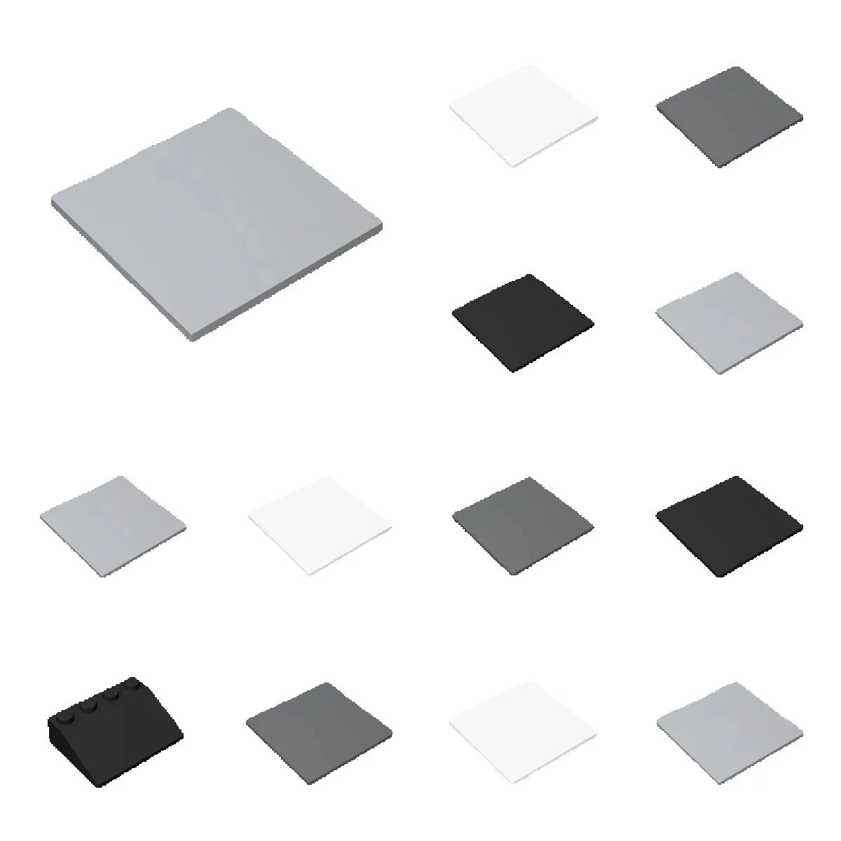 10pcs 10202 Flat Tile 6x6 High - Ceramic Tile Blank ulasan dan harga