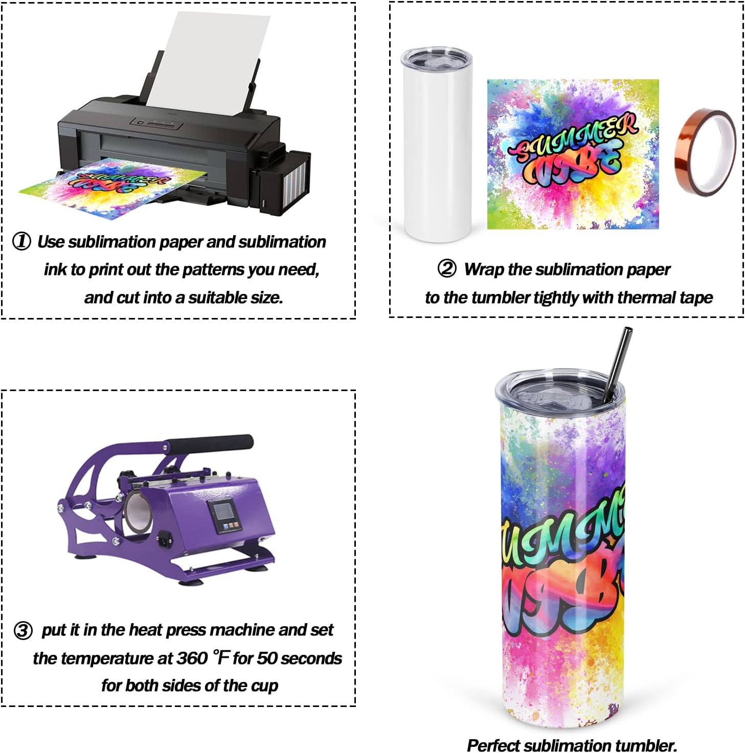50 Pack Sublimation Tumblers B - Tumbler 20Oz White ulasan dan harga