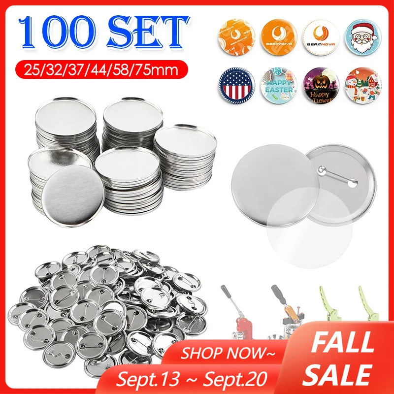 100Set Blank Badge Pin Button  - Button Badge Blank ulasan dan harga