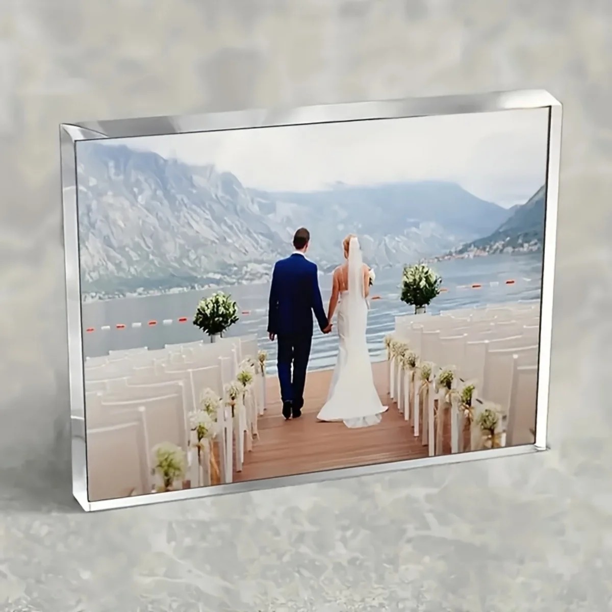 Custom acrylic desktop decorat - Photo Acrylic Block ulasan dan harga