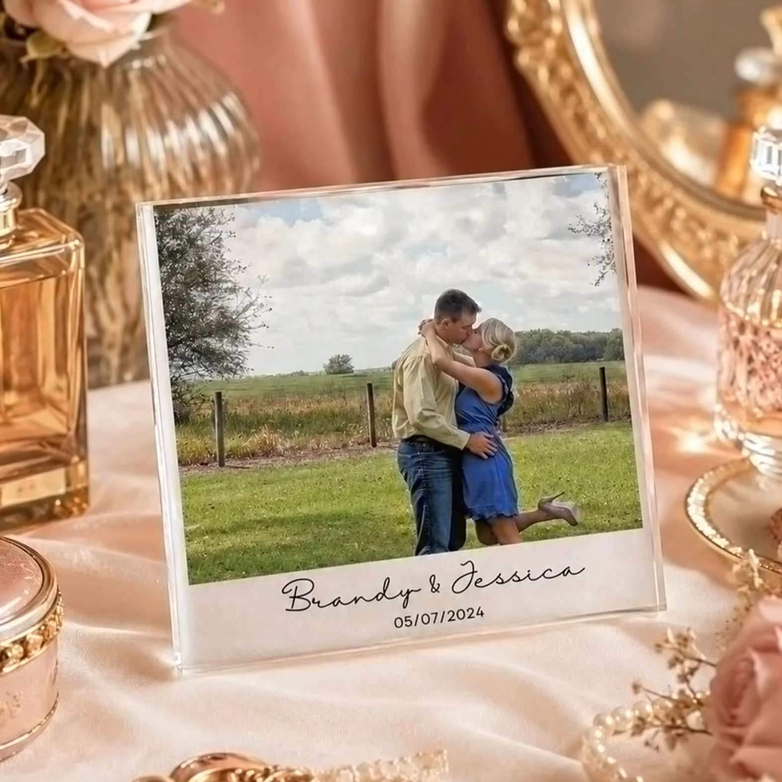 Custom Photo & Text Acrylic Bl - Photo Acrylic Block ulasan dan harga