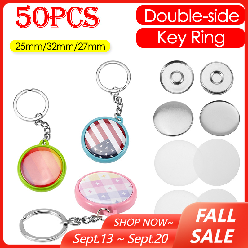 50pcs/Set 25mm 32mm 37mm Doubl - Button Badge Blank ulasan dan harga