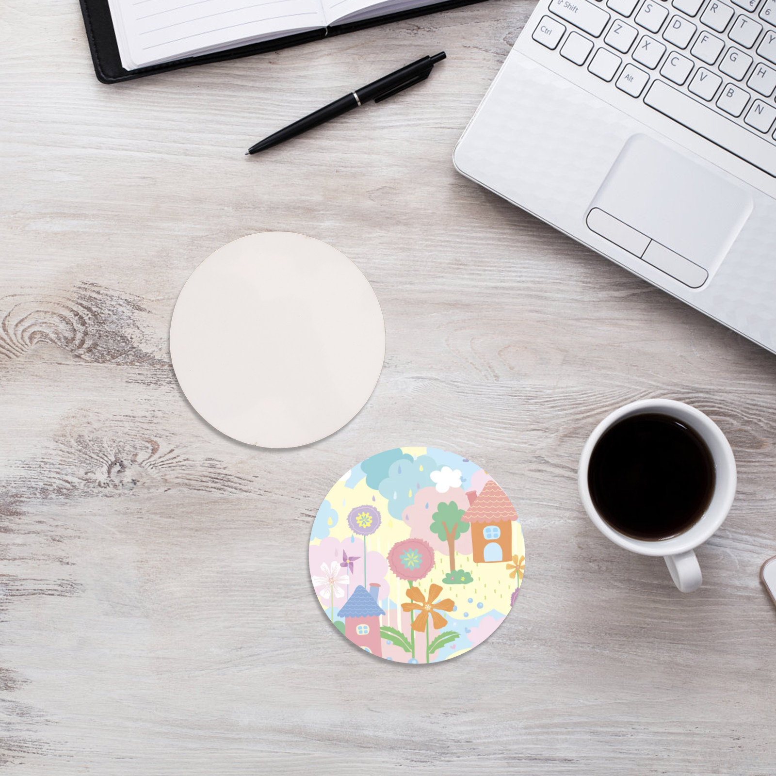 Sublimation Wooden Coasters 10 - Coaster Sublimation Blank ulasan dan harga